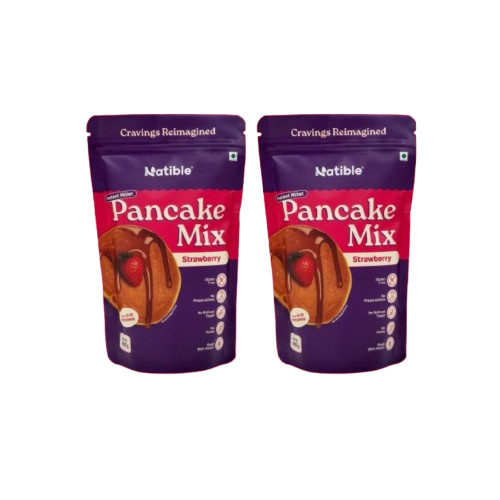 Instant Millet Pancake Mix -Strawberry Combo -200 gms per packet