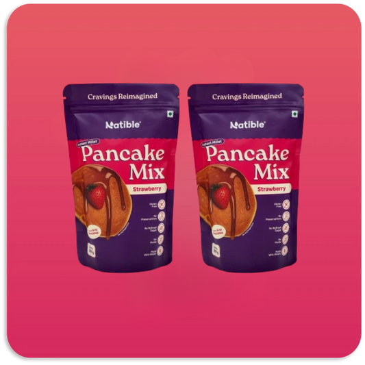 Instant Millet Pancake Mix -Strawberry Combo -200 gms per packet