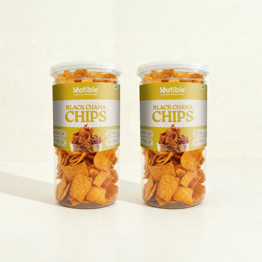 Black Chana Chips Combo - 140 gms per jar