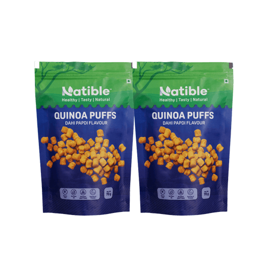 Dahi Papdi Quinoa Puffs