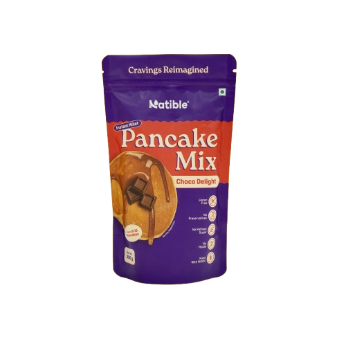Natible Instant Millet Pancake Mix - Choco Delight (200 gms)