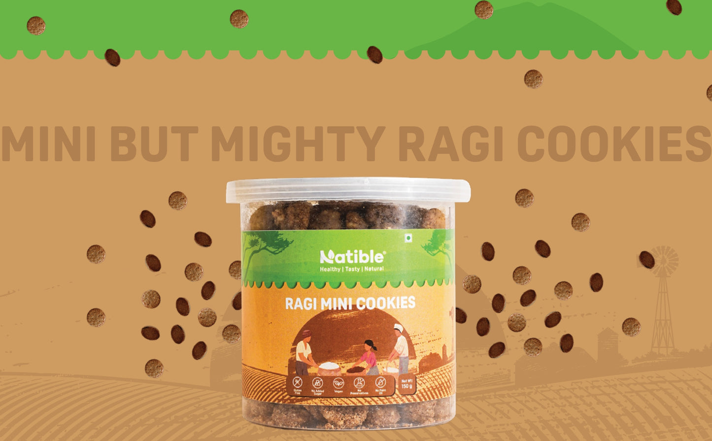 Ragi Mini Cookies