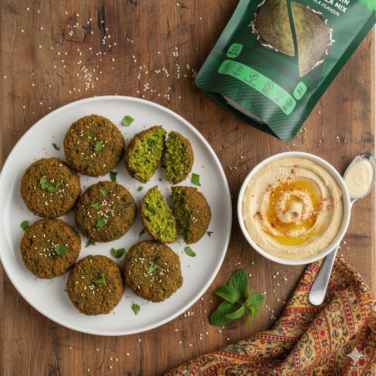 Spinach Falafel & Hummus Recipe: Classic Mediterranean Delight with a Desi Twist!