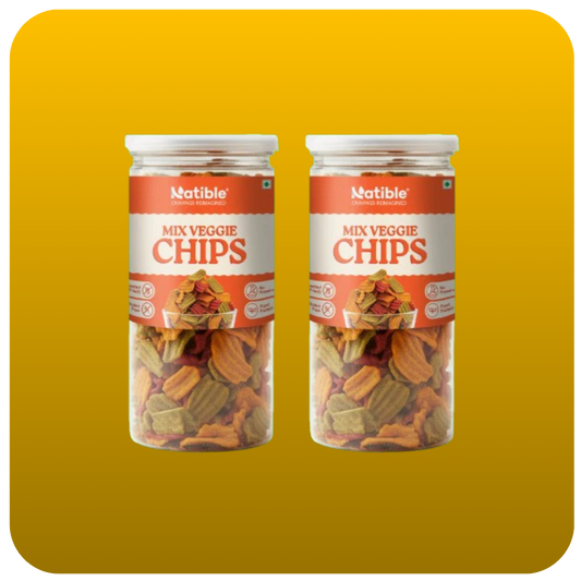 Mix Veggie Chips Combo - 140 gms per jar