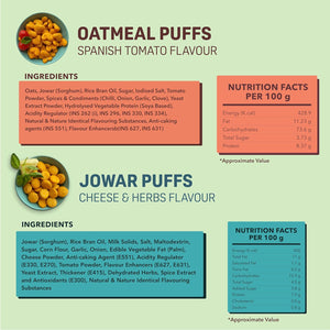 Cheese & Herbs Jowar Puffs