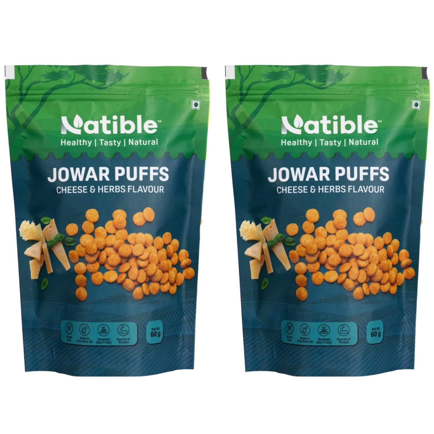 Cheese & Herbs Jowar Puffs