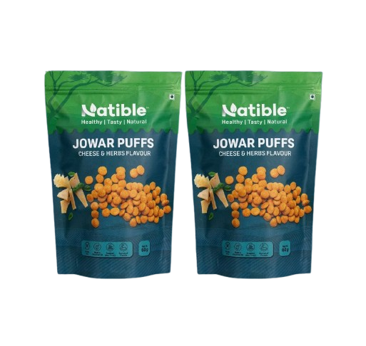 Cheese & Herbs Jowar Puffs