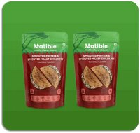 Sprouted Protein  and Sprouted Millet Chilla Mix Combo- Thai Chilli flavor