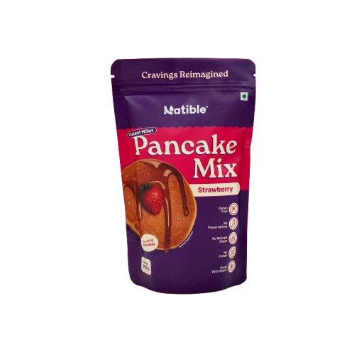 Instant Millet Pancake Mix-Strawberry