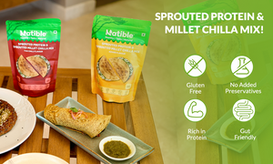 Combo Pack of 3 - Sprouted Protein and Sprouted Millet Chilla Mix