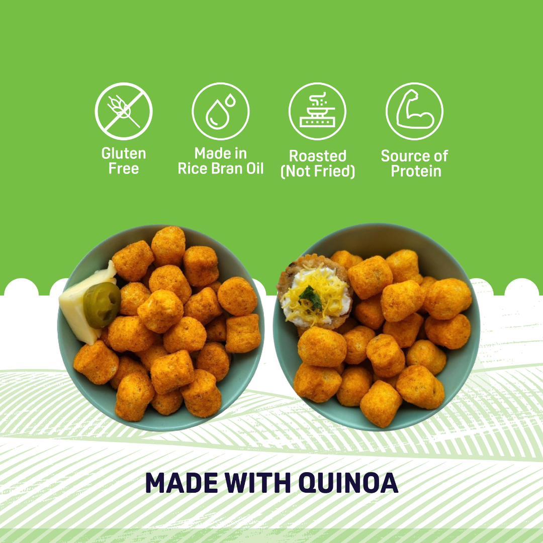 Cheese & Jalapeno Quinoa Puffs