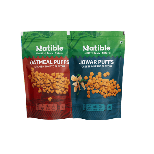 Roasted Puffs Pack of 2 (Cheese & Herbs + Spanish Tomato)