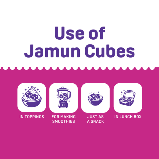Natible Jamun Freeze Dried Cubes ( Pack of 2 , 40gm)