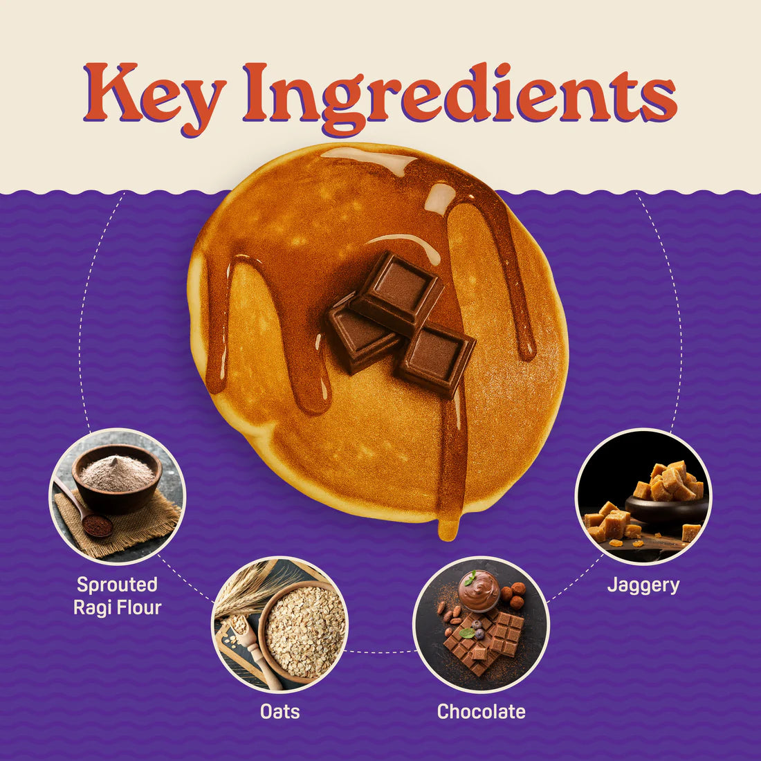 Natible Instant Millet Pancake Mix - Choco Delight (Pack of 2, 400 gms)