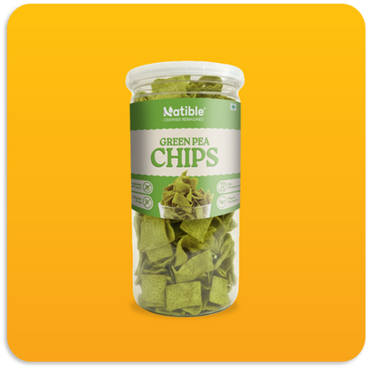 green pea chips