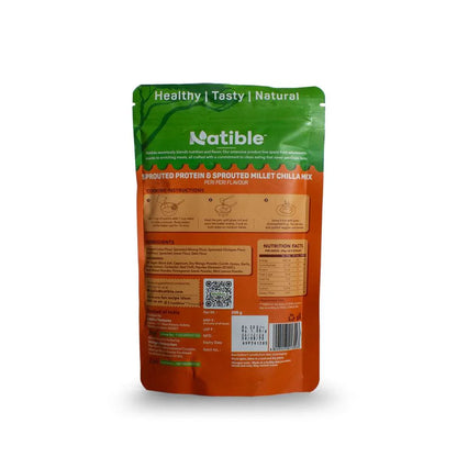 Sprouted Protein and Sprouted Millet Chilla Mix - Peri Peri Flavor