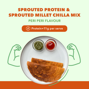 Combo Pack of 3 - Sprouted Protein and Sprouted Millet Chilla Mix