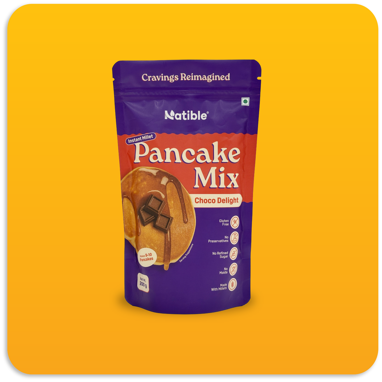 Instant Millet Pancake Mix-Chocolate