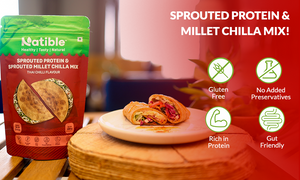 Sprouted Protein and Sprouted Millet Chilla Mix - Thai Chilli flavor